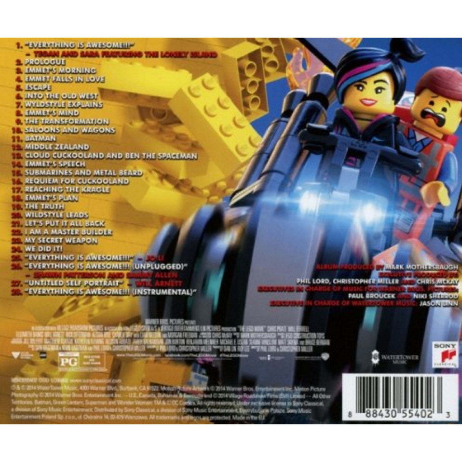 CD The Lego Movie CD soundtrack – Brickalot